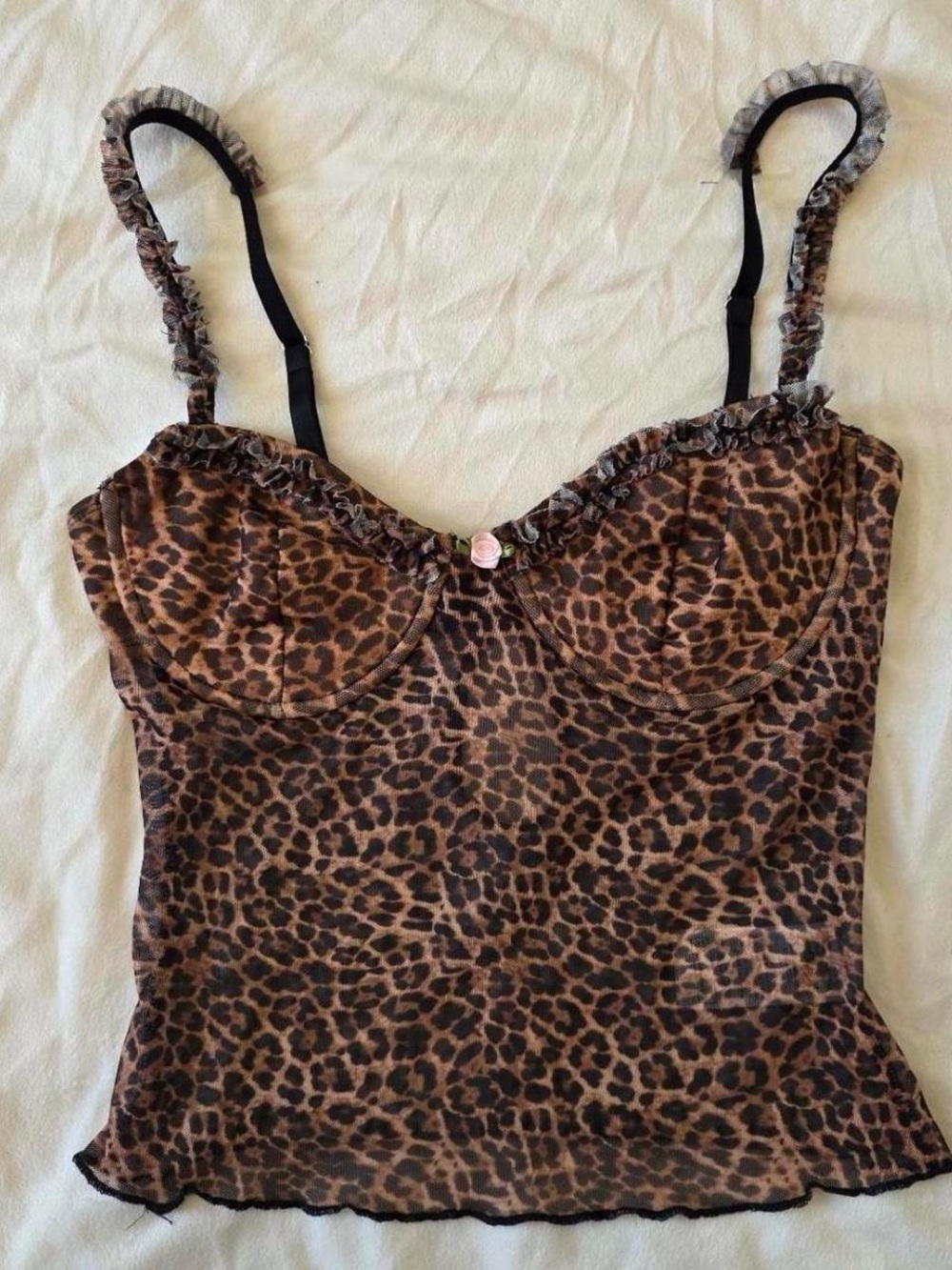 Edikted Animal Print Corset Top